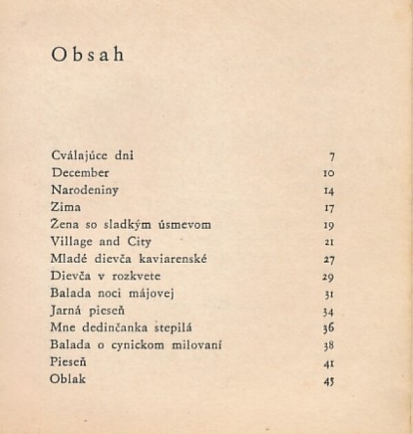 Ján Smrek: CVÁLAJÚCE DNI