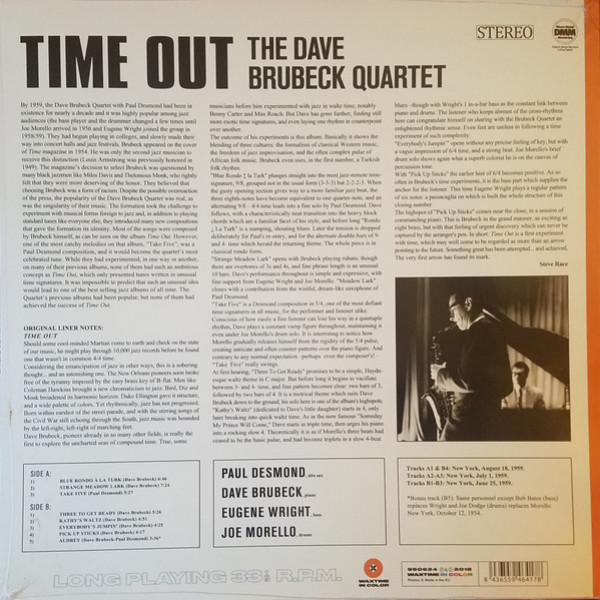 The Dave Brubeck Quartet: TIME OUT - LP