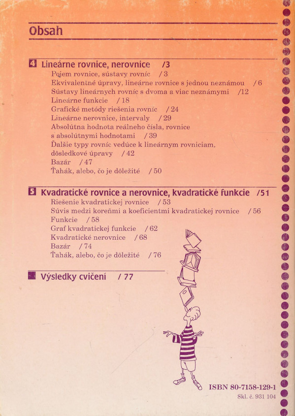 T. Hecht, P. Bero, P. Černek: Matematika 2 - Rovnice a nerovnice