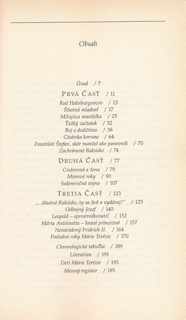 Heinz Rieder: MÁRIA TERÉZIA