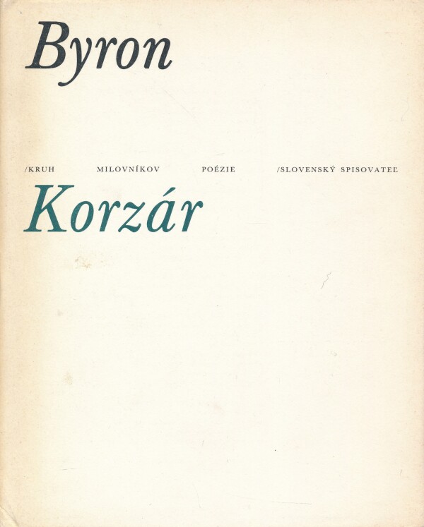 George Gordon Byron: KORZÁR