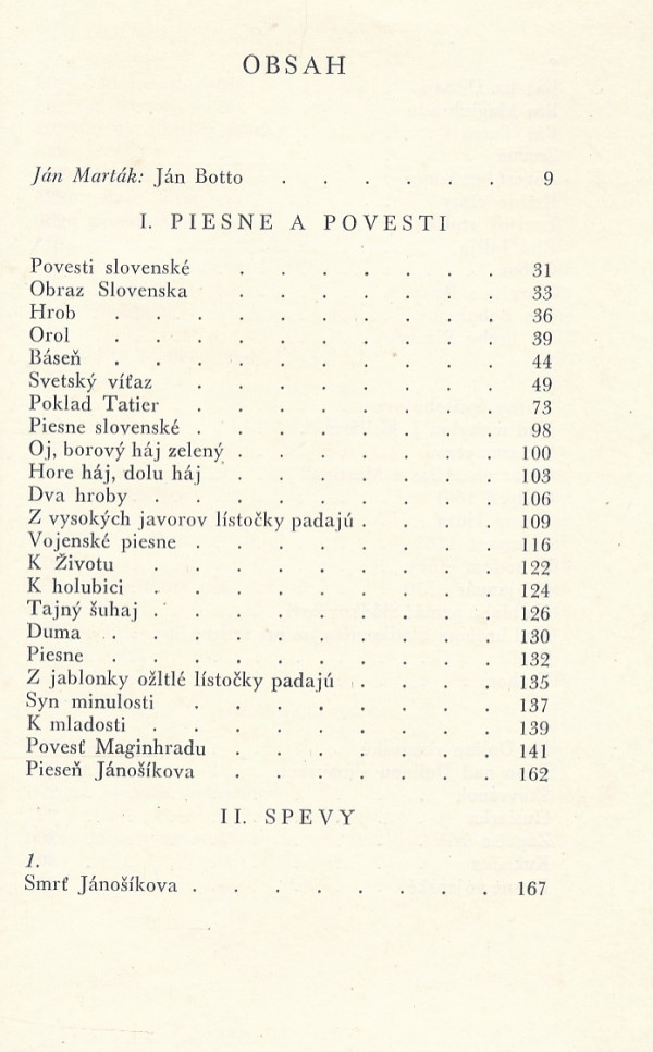 Ján Botto: POÉZIA