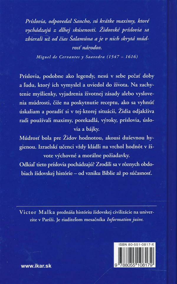 Viktor Malka: KNIHA ŽIDOVSKÝCH PRÍSLOVÍ