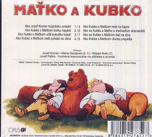 Marianna Grznárová: MAŤKO A KUBKO - AUDIOKNIHA