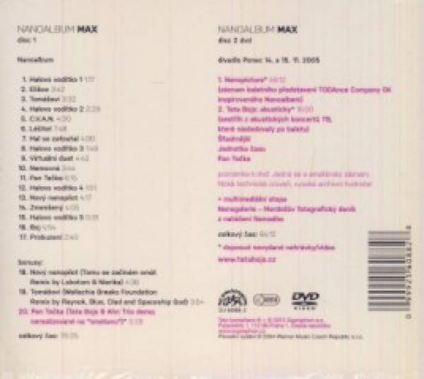 Tata Bojs: NANOALBUM MAX - CD+DVD
