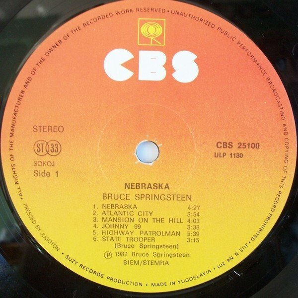 Bruce Springsteen: NEBRASKA - LP