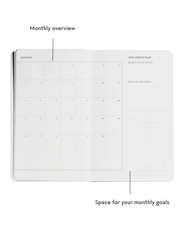 Žurnál: YEARLY PLANNER 2026 - ČIERNA