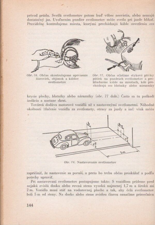 Oldřich Beneš: PRÍRUČKA PRE AUTOMOBILISTOV