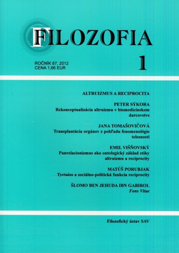 FILOZOFIA 1/2012