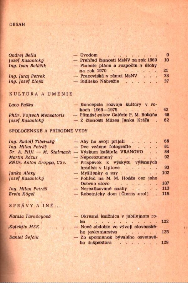 Laco Paška: ALMANACH LIPTOVSKÝ MIKULÁŠ 1970