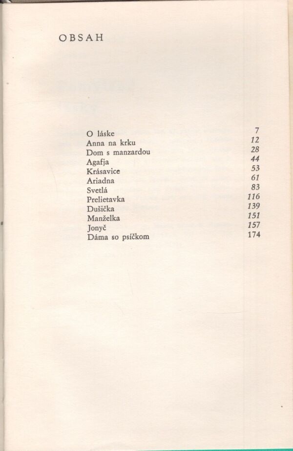 A.P. Čechov: POMÝLENÉ LÁSKY