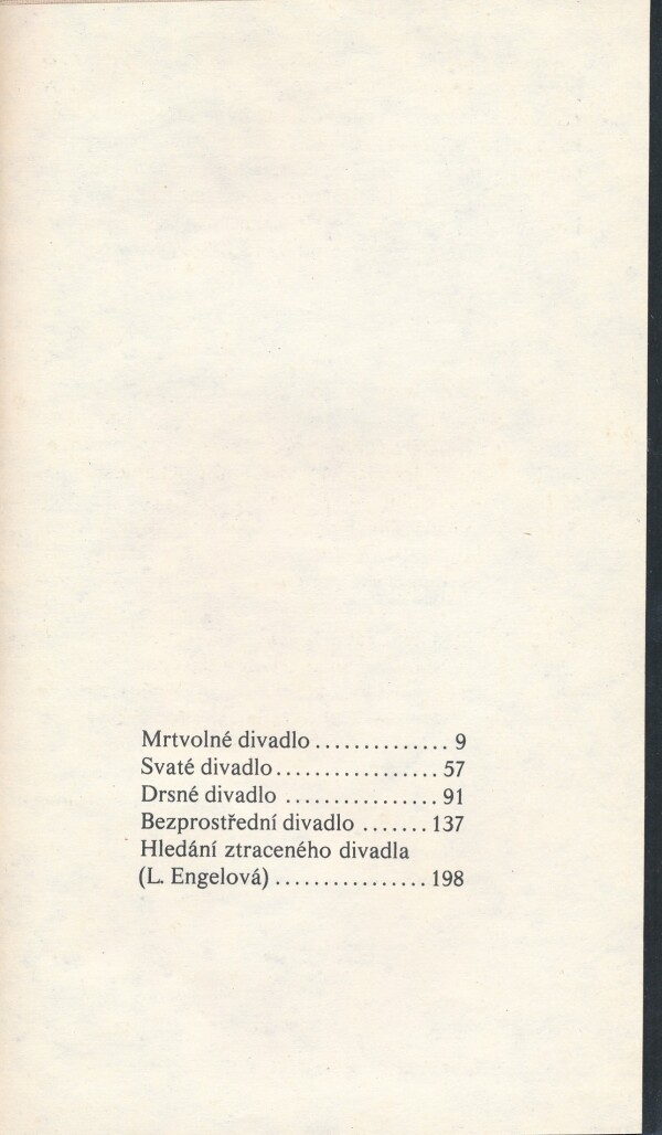 Peter Brook: PRÁZDNÝ PROSTOR