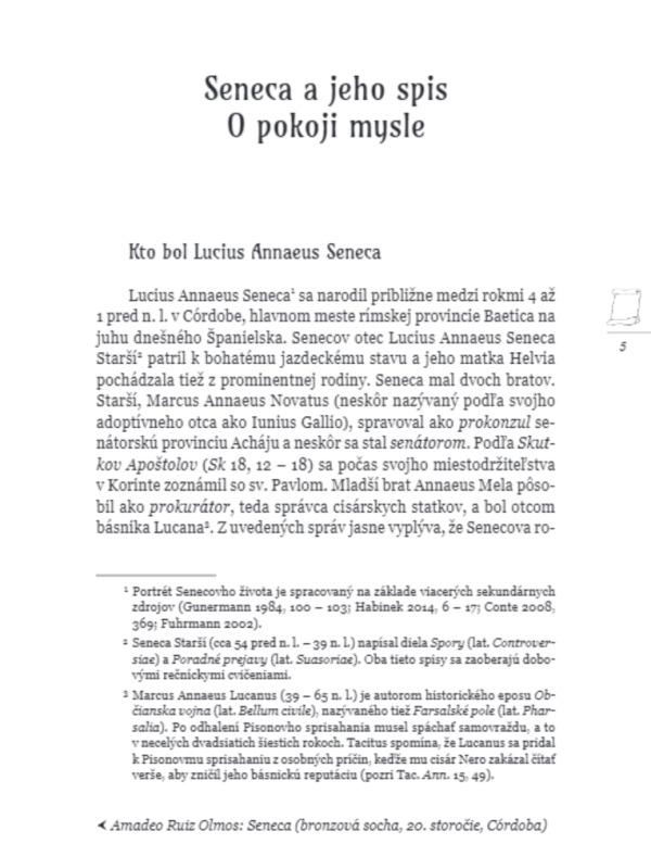 Lucius Annaeus Seneca: O POKOJI MYSLE