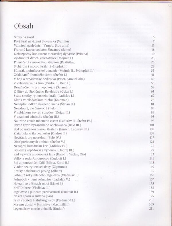 Vladimír Segeš a kol.: KNIHA KRÁĽOV