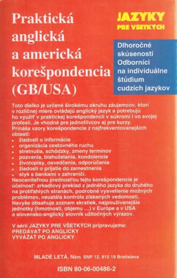 Crispin Michael Geoghegan, Jacqueline Gonthierová: PRAKTICKÁ ANGLICKÁ A AMERICKÁ KOREŠPONDENCIA