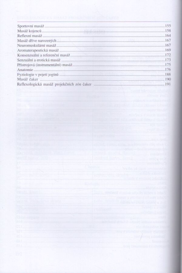 Jan Sedmík: MASÁŽE