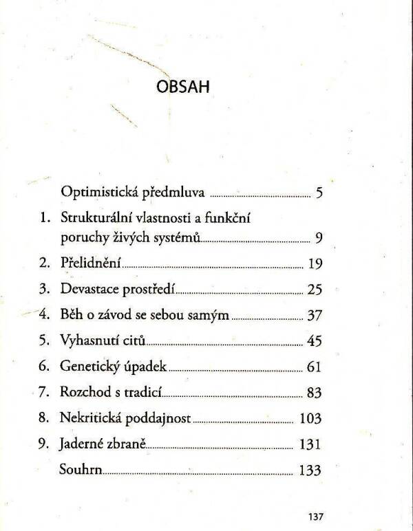 Konrad Lorenz: OSM SMRTELNÝCH HŘÍCHŮ CIVILIZACE