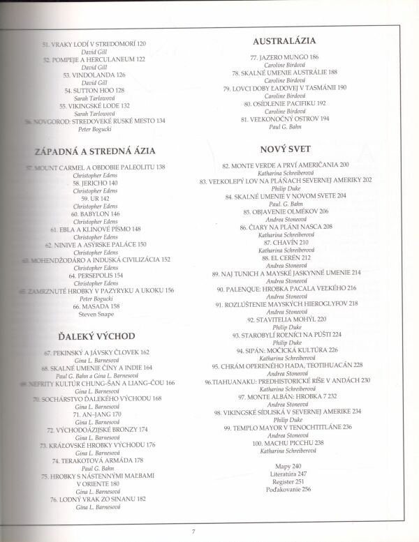 Paul G. Bahn: ARCHEOLÓGIA - 100 VEĽKÝCH ARCHEOLOGICKÝCH OBJAVOV