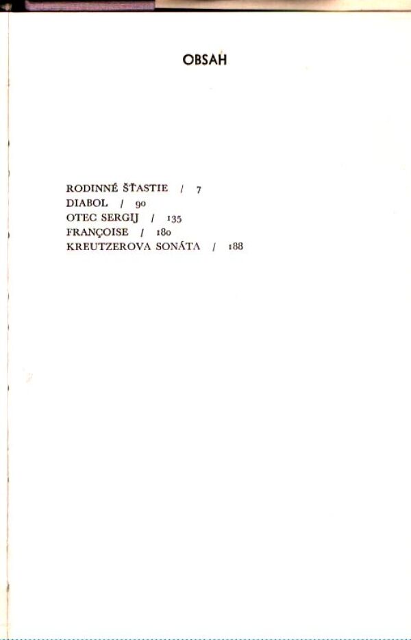 L.N. Tolstoj: KREUTZEROVA SONÁTA