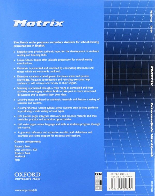 MATRIX - INTERMEDIATE  - WORKBOOK