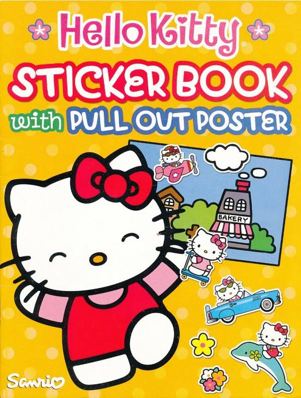 HELLO KITTY STICKER BOOK WITH PULL OUT POSTER