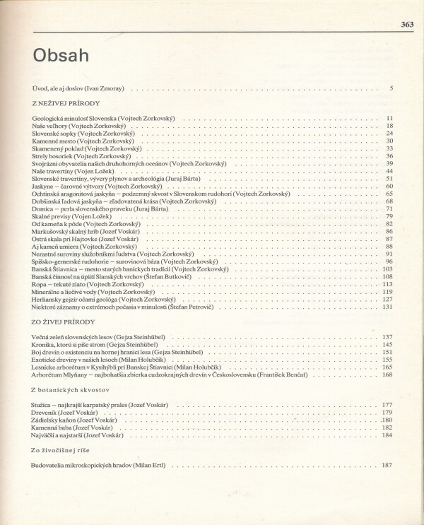 Ivan Zmoray, Vladimír Podhradský: ZAUJÍMAVOSTI SLOVENSKEJ PRÍRODY