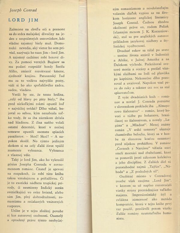 Joseph Conrad: Lord Jim