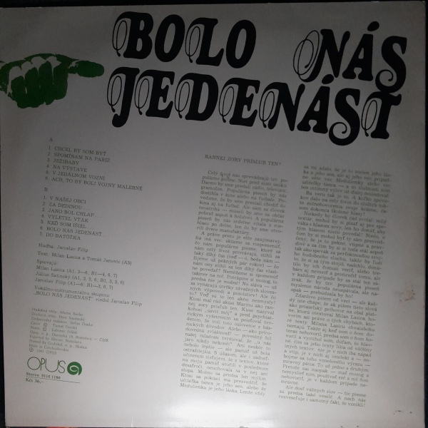 Milan Lasica, Július Satinský, Jaroslav Filip: BOLO NÁS JEDENÁSŤ