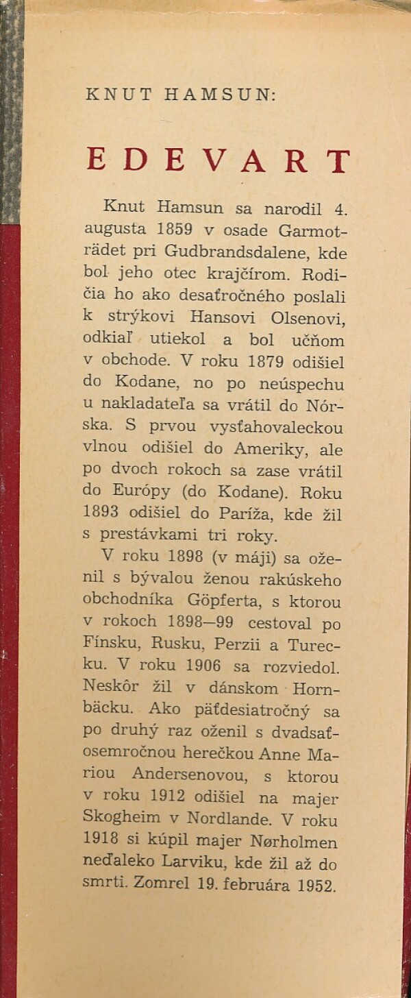 Knut Hamsun: EDEVART