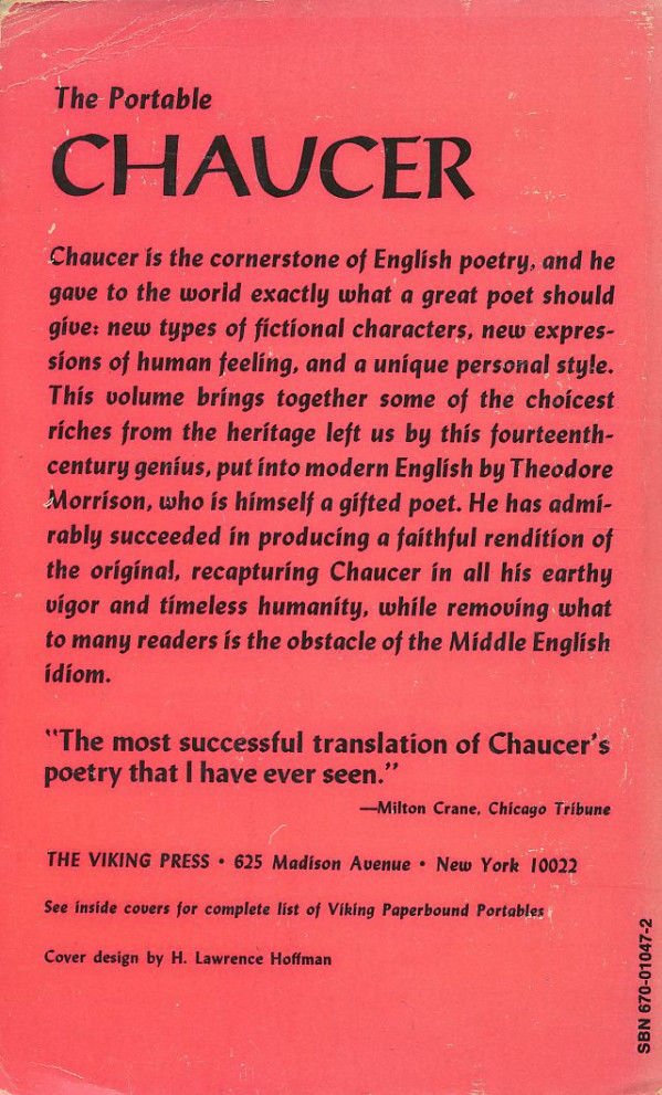 Geoffrey Chaucer: The Portable CHAUCER