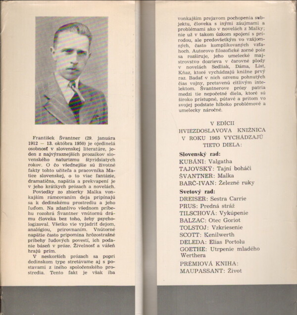 František Švantner: MALKA