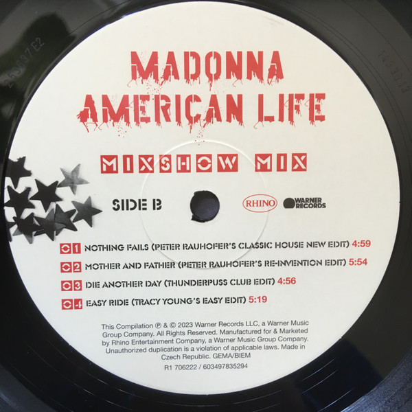 Madonna: AMERICAN LIFE - LP
