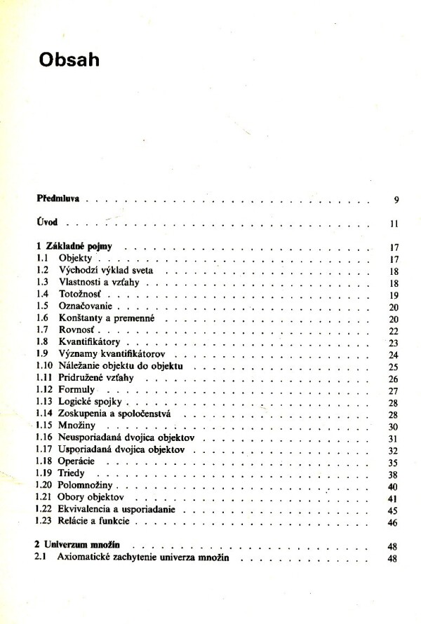 Petr Vopěnka: ÚVOD DO MATEMATIKY V ALTERNATÍVNEJ TEÓRII MNOŽÍN