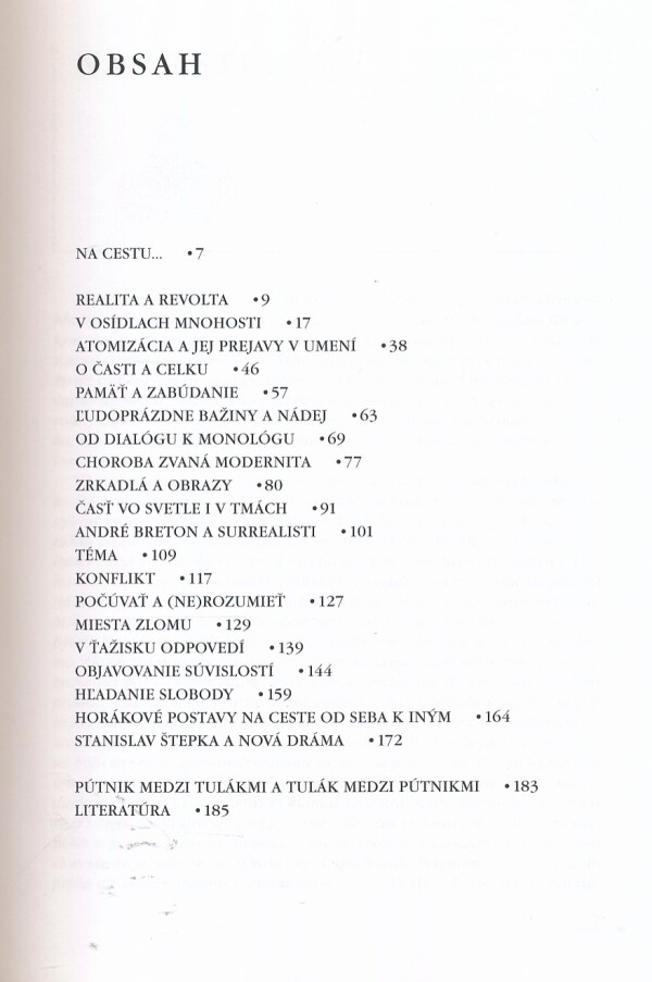 Božena Čahojová-Bernátová: PÚTNICI A TULÁCI V UMENÍ 20. STOROČIA