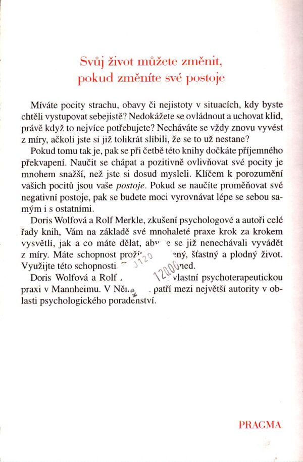 Doris Wolfová, Rolf Merkle: JAK ROZUMĚT SVÝM POCITŮM A JAK PŘEKONÁVAT PROBLÉMY