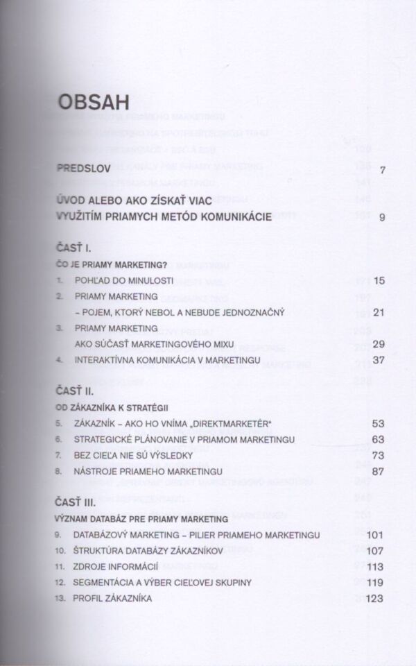 P. Štarchoň, J. Faltys, J. Dzugasová: PRIAMY MARKETING