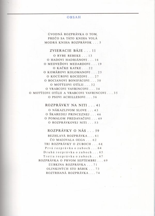 Ľubomír Feldek: MODRÁ KNIHA ROZPRÁVOK