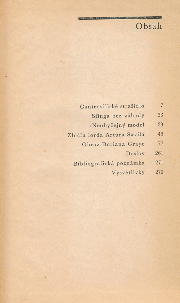 Oscar Wilde: CANTERVILLSKÉ STRAŠIDLO A JINÉ PRÓZY