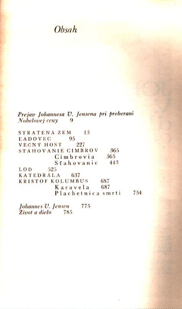 Johannes V. Jensen: DLHÁ CESTA