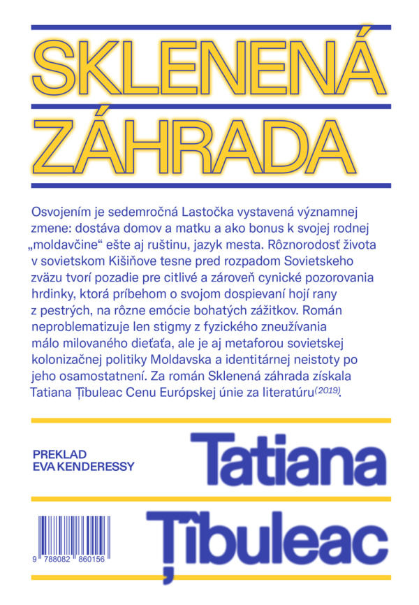 Tatiana Tibuleac: SKLENENÁ ZÁHRADA