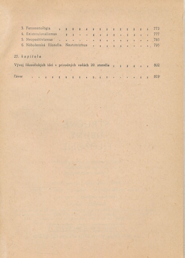 STRUČNÉ DEJINY FILOZOFIE