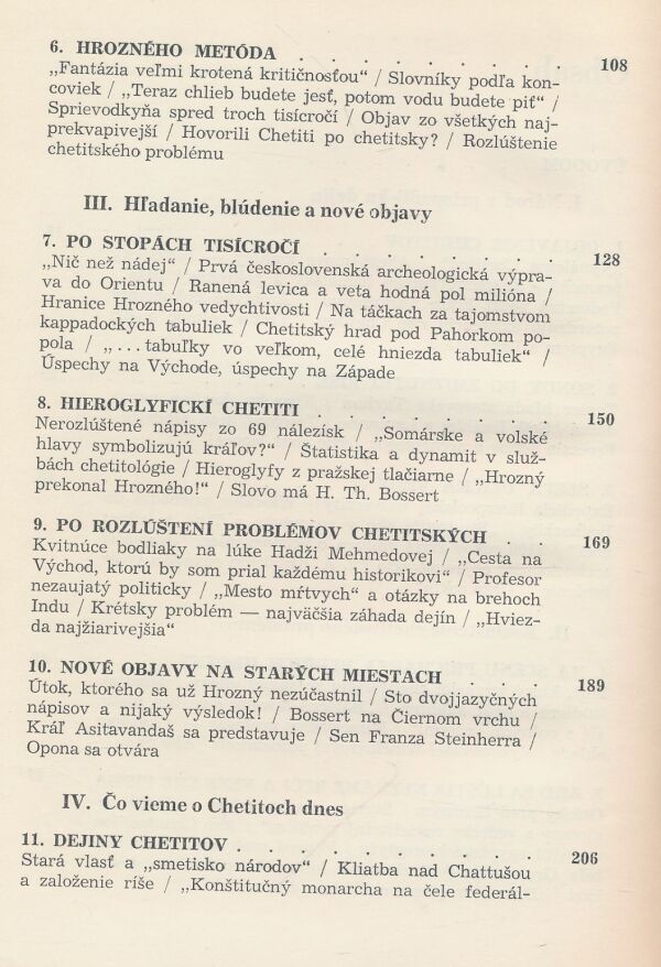 Vojtech Zamarovský: Za tajomstvom ríše Chetitov