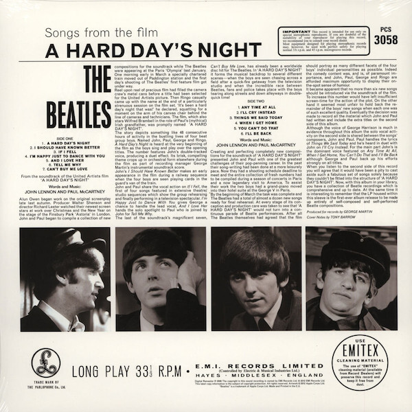 The Beatles: A HARD DAY`S NIGHT - LP