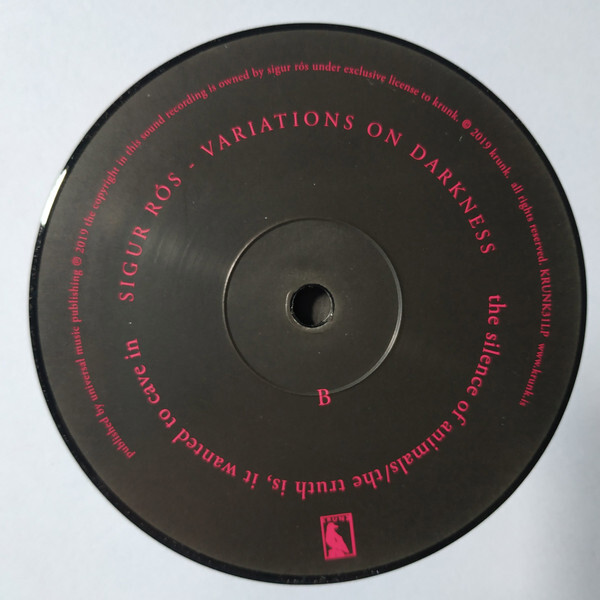 Sigur Rós: VARIATIONS ON DARKNESS - LP