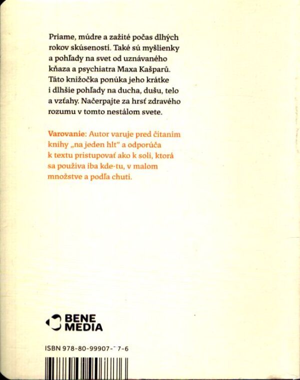 Max Kašparů: ZA HRSŤ ZDRAVÉHO ROZUMU