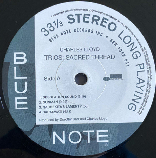 Charles Lloyd Trios: SACRED THREAD - LP