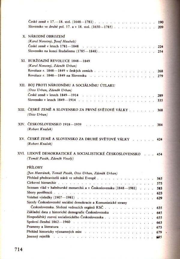 M. Buchvaldek, kol: ČESKOSLOVENSKÉ DĚJINY V DATECH