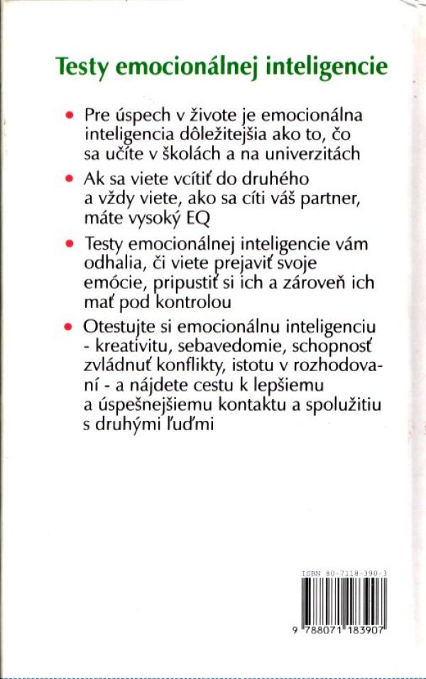 Siegfried Brockert, Gabrielle Braunová: TESTY EMOCIONÁLNEJ INTELIGENCIE