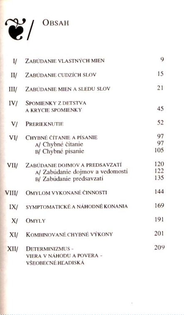 Sigmund Freud: PSYCHOPATOLÓGIA KAŽDODENNÉHO ŽIVOTA