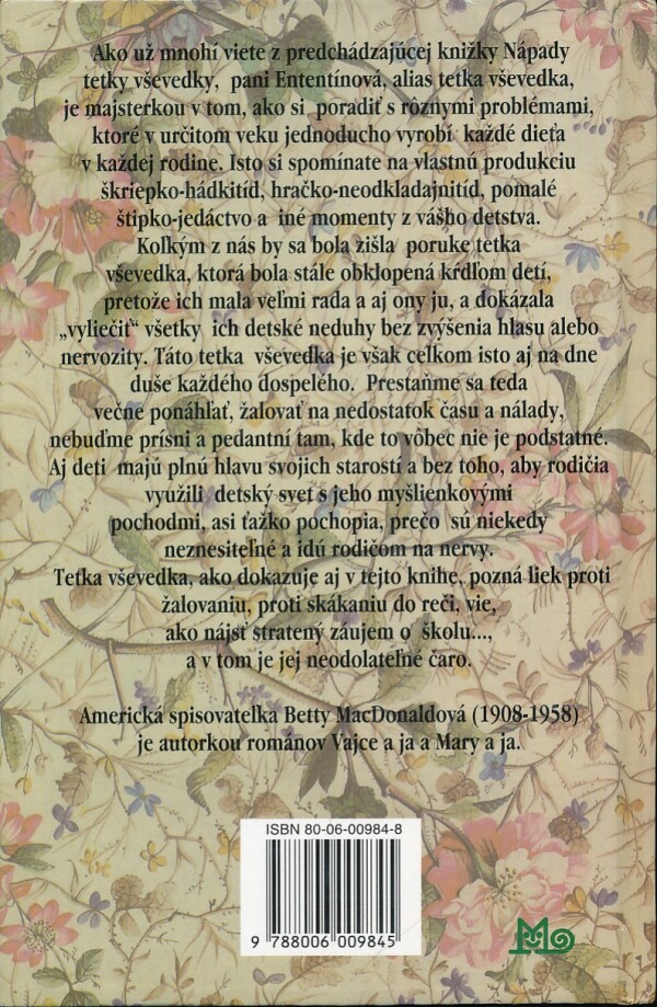 Betty MacDonaldová: NÁPADY TETKY VŠEVEDKY NA POKRAČOVANIE
